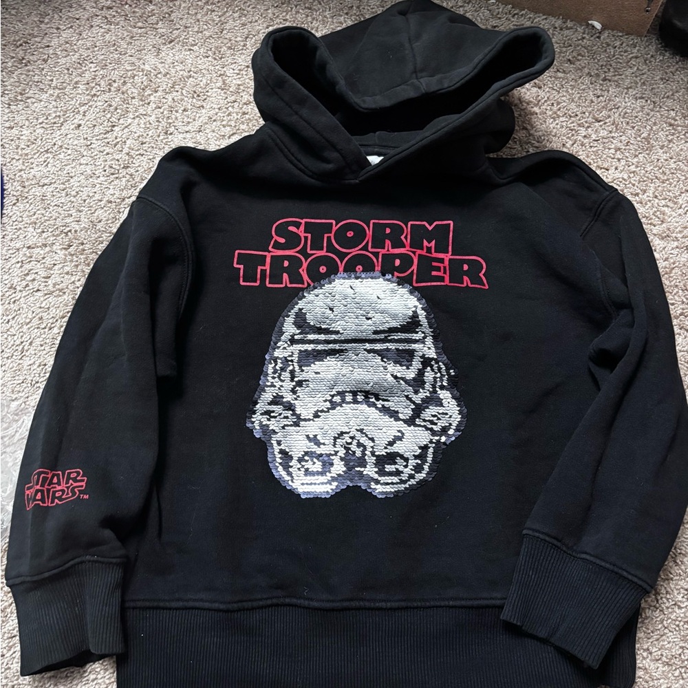 Zara Star Wars reversible sequin Hoodie